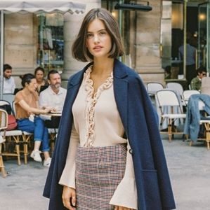 ROUJE Getene Ruffle Cardigan size small